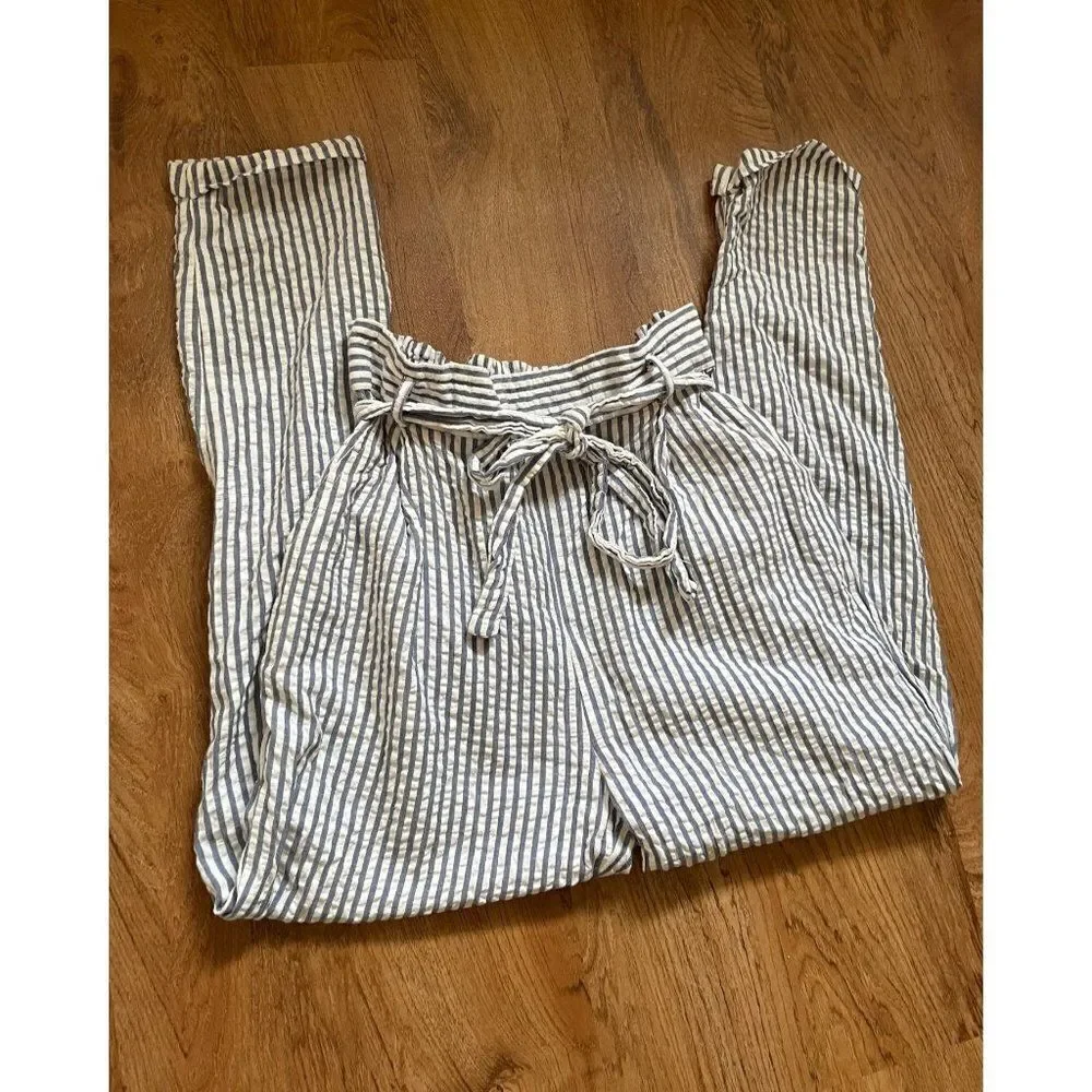 Forever 21 pants with paper bag‎ waist & belt sz M